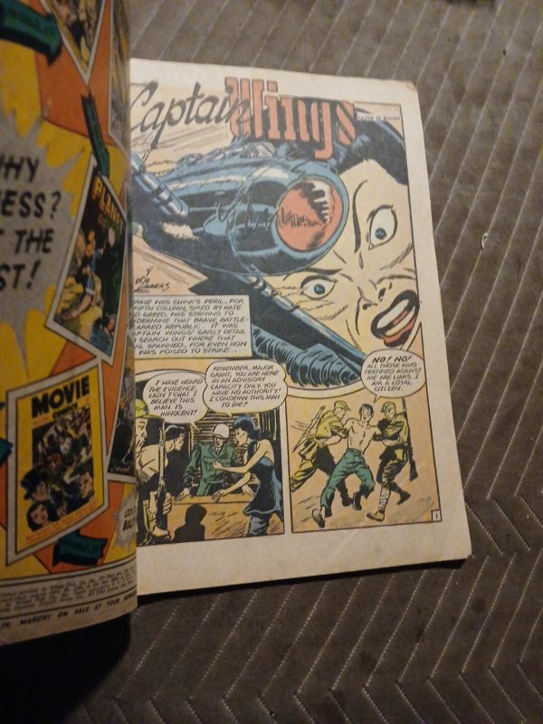 Wings Comics #78 Golden Age 1947 COMIC BOOK Fiction House The Phantom Faulcon