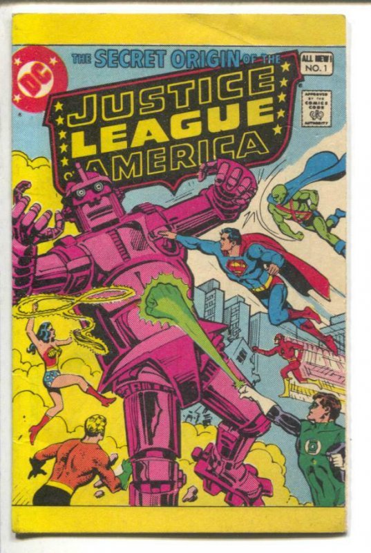 Secret Origin of Justice League of America #1 1980-DC -mini comic-1st issue-VF