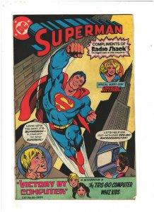 Superman: Victory By Computer VG+ 4.5 DC Comics 1981 Radio Shack, Curt Swan