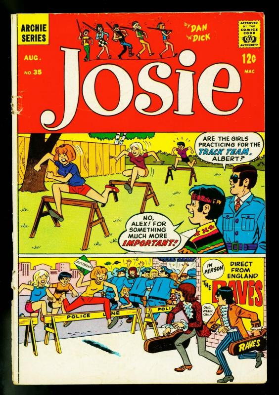 Josie Comics #35 1968- Archie Comics- Dan DeCarlo- FAIR