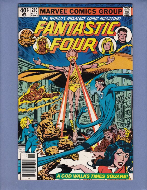 Fantastic Four #216 FN Blastaar Marvel 1980