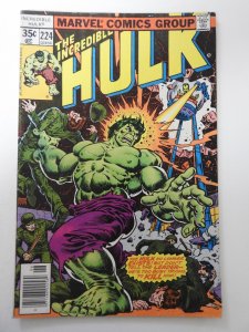 The Incredible Hulk #224 (1978) VG Condition moisture stain