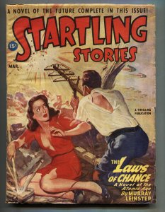 STARTLING STORIES--March 1947--THRILLING--ATOMIC AGE--LEINSTER--Pulp Magazine