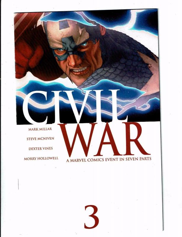 CIVIL WAR Complete Marvel Comics Ltd Ser # 1 2 3 4 5 6 7 VF/NM 1st Prints J121