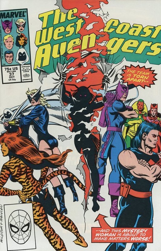 West Coast Avengers #37 1988  9.0 (our highest grade)