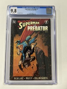 Superman Vs Predator 1 2000 CGC 9.8 white pages DC Comics Dark Horse