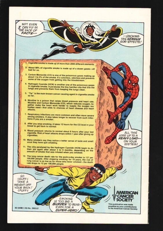 Spider-Man, Storm & Power Man #1  1982 - Marvel  -VF - Comic Book