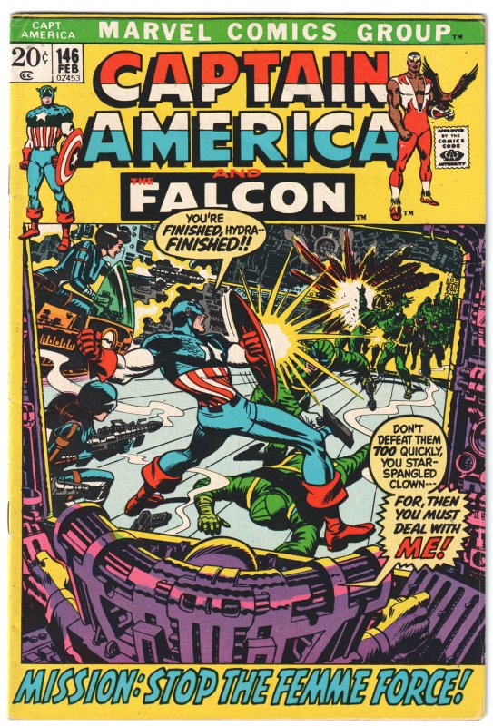 Captain America #146 (1972) Captain America and the Falcon