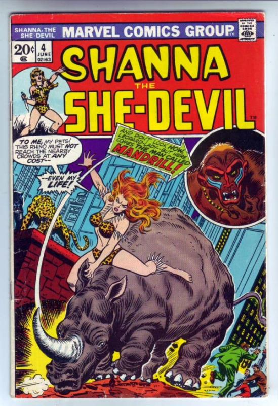 Shanna the She-Devil #4 (Jun-73) VG Affordable-Grade Shanna