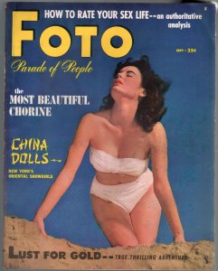 MAG: Foto #4 9/1950-pin-up girl cover-showgirls-china dolls-cheesecake pix-FN