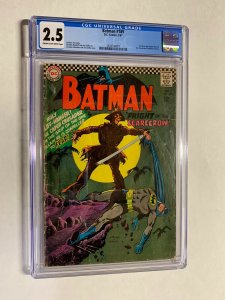 Batman 189 cgc 2.5 Cr/ow pages dc comics 1st silver age scarecrow