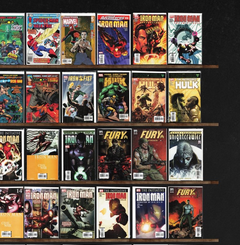 Huge Lot 140+ Comics with Marvel Team Up, Iron Man, Incredible Hulk & More!