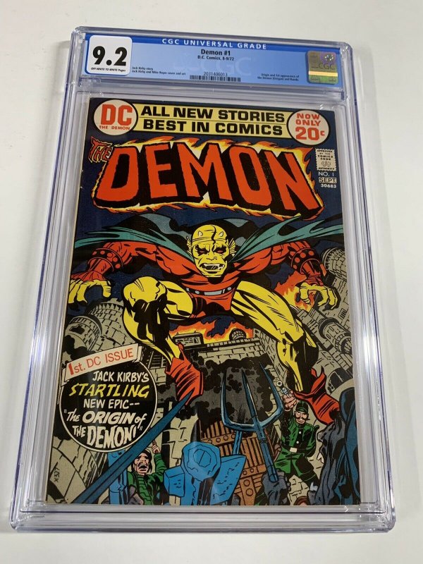 Demon 1 Cgc 9.2 Ow/w Pages Dc Comics Bronze Age Jack Kirby 2031406013