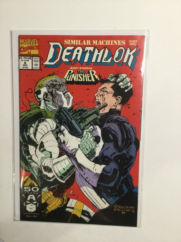 Deathlok 6 Near Mint Nm Starring The Punisher Marvel 