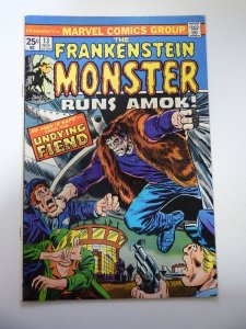 The Frankenstein Monster #13 (1974) FN Condition MVS Intact