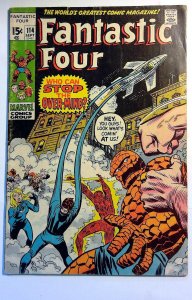 Fantastic Four #114 1971 Marvel Thing Human Torch Invisible Woman Comic