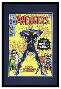 Avengers #87 Black Panther Framed 12x18 Official Repro Cover Display
