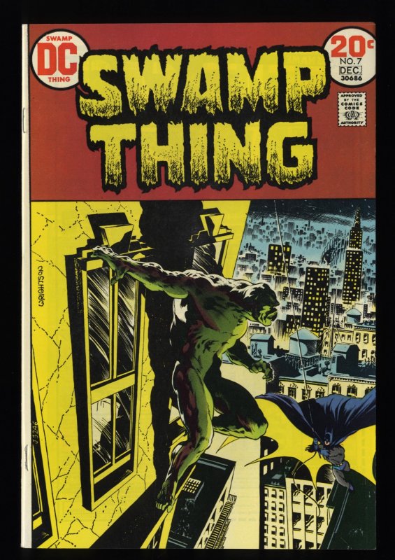 Swamp Thing #7 NM- 9.2 White Pages