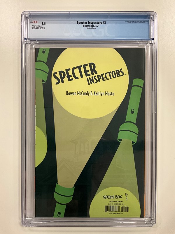 Specter Inspectors #3 Cover B (2021) CGC 9.8