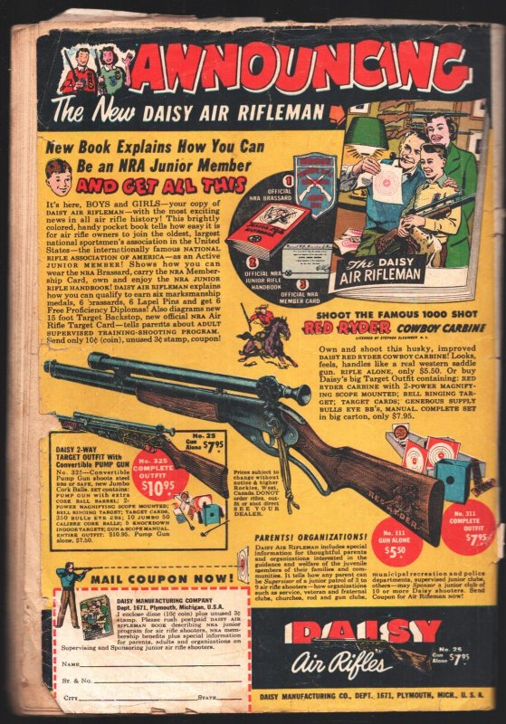 Real Screen #43 1949-DC-Hand grenade cover-Fox and Crow-Cover detached