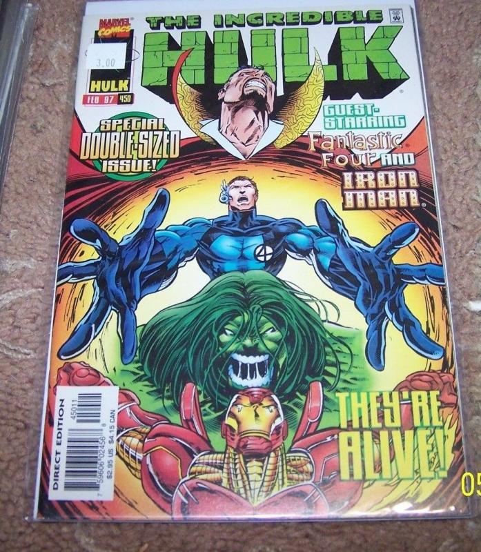 Incredible Hulk  # 450 (Feb 1997, Marvel)  onslaught versions dr strange 