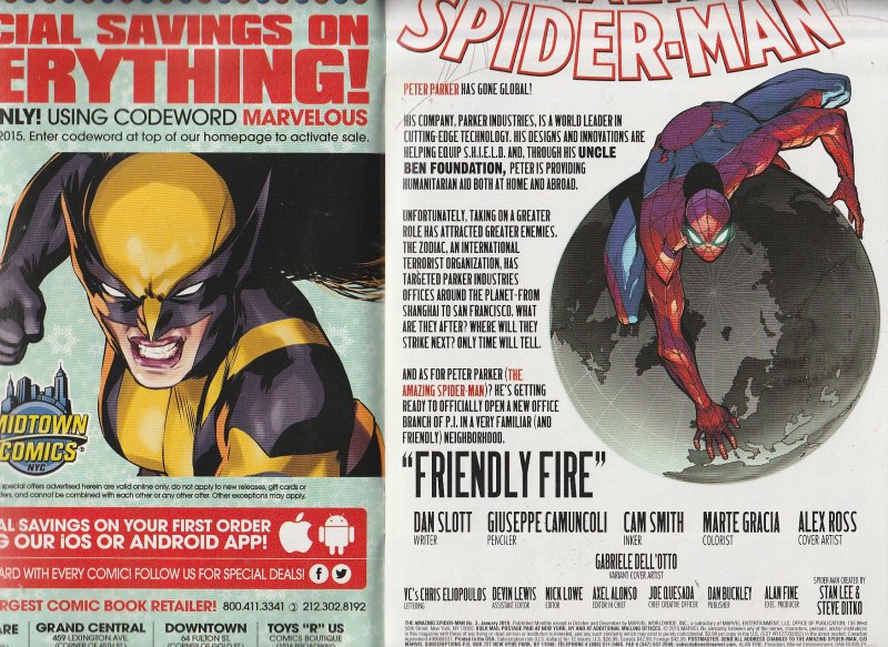 Amazing Spider Man (Vol.3)# 3 Human Torch appearance