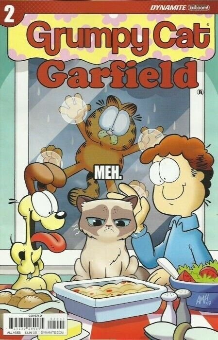 GRUMPY CAT GARFIELD #1 -3 COMPLETE SERIES OF 24 COVERS INCLUDING SIGNED COVER.