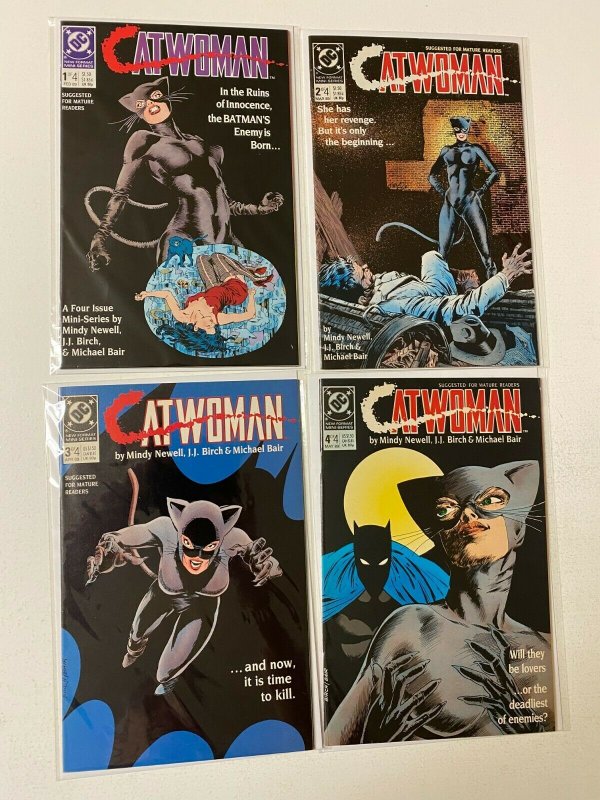 Catwoman set #1-4 8.0 VF (1989 1st series)