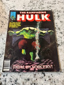 The Rampaging Hulk # 4 FN Marvel Comic Book Magazine 6 J390