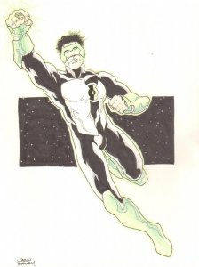 Green Lantern Pin-up art by Jason Baroody