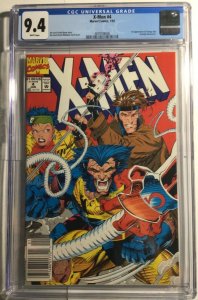 Marvel, X-Men #4, CGC 9.4, WP, Newstand,1st Omega Red, Look!