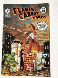 FLAMING CARROT COMICS #25 AND #26 AWESOME NINJA TURTLE APPEARANCES RARE !!