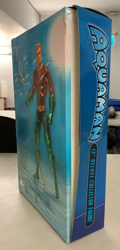 Aquaman Deluxe Collector Figure 13 DC Direct Damaged Box