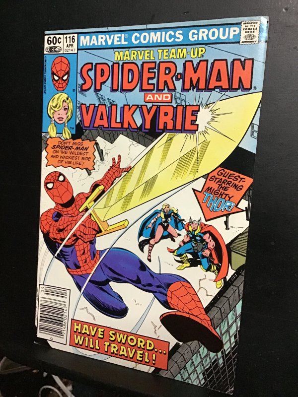 Marvel Team-Up #116  (1982) high-grade Valkyrie, Thor and Spider-Man! VF/NM Wow!