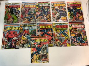 Inhumans (1975)# 2-12 F/VF Set ~ Marvel Comics | George Perez | Doug Moench