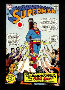 Superman #184 Demon under Red Sun! Curt Swan!