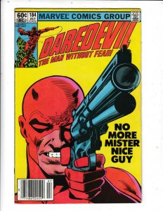 DAREDEVIL #184 VF/FN THE PUNISHER APP.  MILLER STORYLINE  MARVEL  DC COMICS