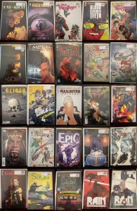 Group Lot of 25 Comics (See Details) Do a Powerbomb, Rain, Cult of Carnage