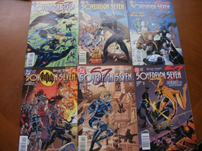 6 Near-Mint DC SOVEREIGN SEVEN (S7) #7 8 9 10 11 12 (1996) Claremont Turner Ivy