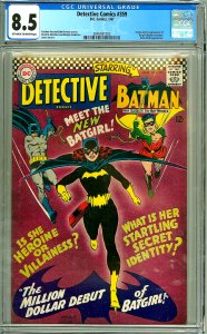 Detective Comic #359 CGC Graded 8.5 Origin and 1St appearance of Batgirl (Bar...