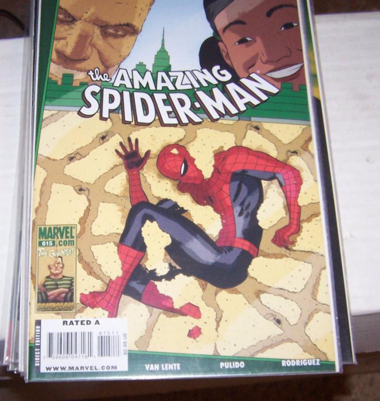 Amazing Spider-Man # 615 2010 marvel  the gauntlet- sandman  high grade