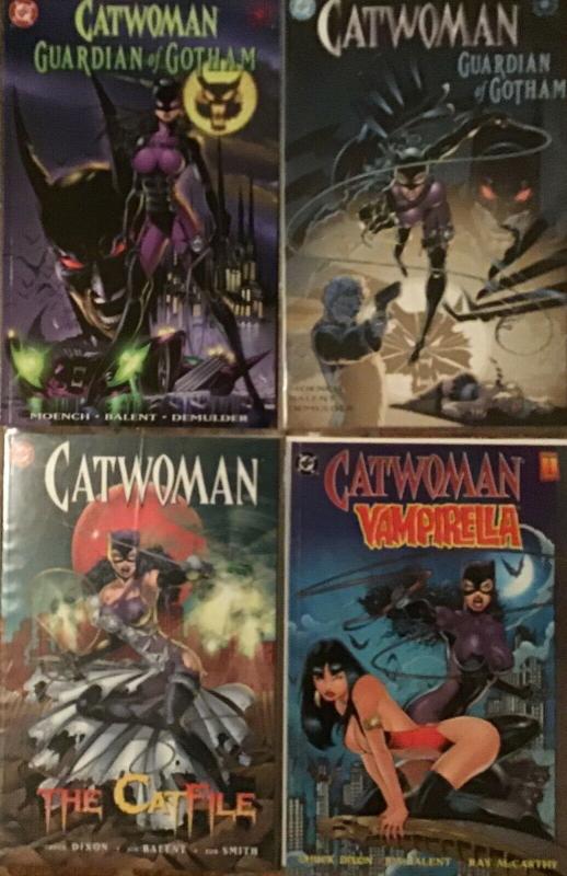 CATWOMAN DC 4 TPB;GUARDIAN OF GOTHAM,#1-2 ,CAT FILE,VAMPIRELLA VF/NM 