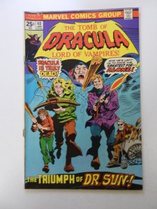Tomb of Dracula #40 (1976) VG+ condition bottom staple detached from cover