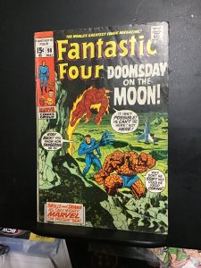 Fantastic Four #98 (1970) mid grade Kirby FF on the moon! VG/FN Wow!