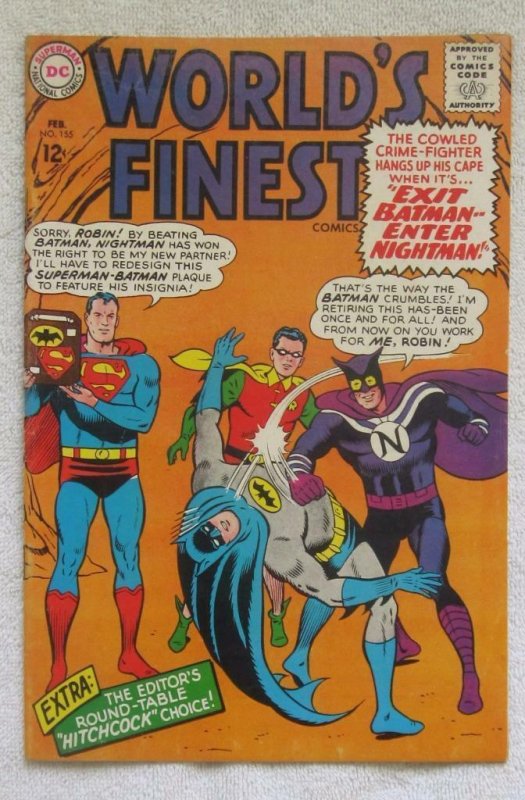 World's Finest Comics #155 (Feb 1966, DC) Curt Swan pencils VF- 7.5 