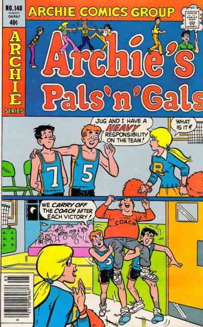 Archie's Pals 'n Gals #140 VG ; Archie | low grade comic May 1980 Cheerleader