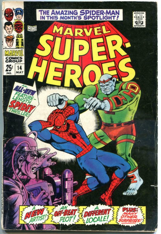 MARVEL SUPER-HEROES #14 15, VG+, 1967, InHumans, Medusa, Spider-man, Black Bolt