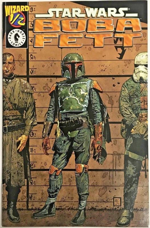 STAR WARS BOBA FETT WIZARD#1/2 VF/NM 1997 DARK HORSE COMICS WITH COA  