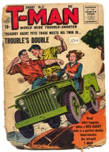T-Man #31  1956 - Quality  -P - Comic Book