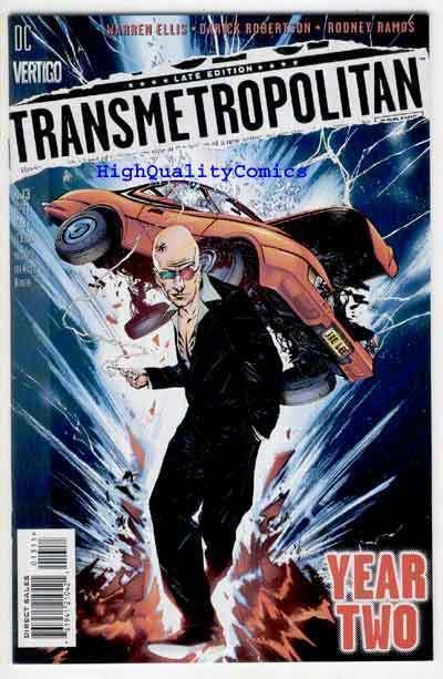 TRANSMETROPOLITAN #13, NM+, Warren Ellis, Ramos, Vertigo, 1997, Darick Robertson